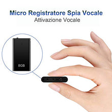 Carica l&#39;immagine nel visualizzatore di Gallery, Mini Spia Registratore Vocale H+Y con Attivazione Vocale, Memoria da 8 GB