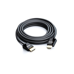 deleyCON 0,5m Cavo HDMI SLIM ad Alta Velocità con Ethernet 0,5 metri, Nero