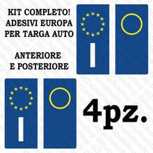 Carica l&#39;immagine nel visualizzatore di Gallery, StickersLab - Adesivi per Targa Italiana Kit da 4 Pezzi RIFRANGENTI Ultra...