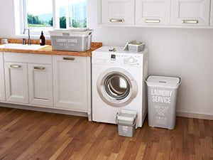 Kis Chic Portabiancheria - Decorato Da 60 Lt - 44X35X61H... - Ilgrandebazar