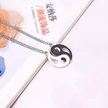 Carica l&#39;immagine nel visualizzatore di Gallery, yin yang collana,Ciondolo 2pc Collana Ciondolo Tai Chi Yin Yang White&amp;black - Ilgrandebazar