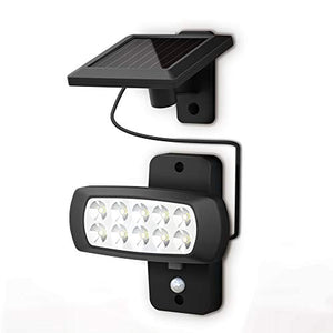 Faro LED solare esterno con sensore di movimento e crepuscolare, luce fredda... - Ilgrandebazar