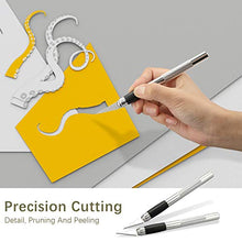 Carica l&#39;immagine nel visualizzatore di Gallery, Gafild cutter di precisione set, 2 Manici e 80 Lame Ricambio lame bisturi... - Ilgrandebazar