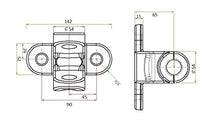 Carica l&#39;immagine nel visualizzatore di Gallery, BITS4REASONS Maypole Nuovo Modello MP4862 Gancio di Traino Jaw Pin - Nero...