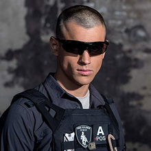 Carica l'immagine nel visualizzatore di Gallery, FREE SOLDIER Occhiali da Sole Uomo Polarizzati 5 in 1 Occhiale Nero