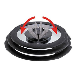 Lagostina Ingenio Induction Coperchio in Vetro, Nero/Trasparente, 28 cm 28 - Ilgrandebazar