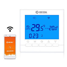 Carica l&#39;immagine nel visualizzatore di Gallery, Beok Termostato Wifi, Confezione da 1 pz, Blue Backlight
