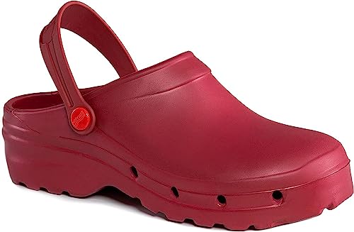 REPOSA Light Shock, Zoccoli Sanitari Donna Uomo in Eva, Suola Antiscivolo SRC Antibatterica e Laccetto Ribaltabile, Ciabatte Sanitarie Anatomiche Antishock, Scarpe Sanitarie Traspiranti Ultraleggere
