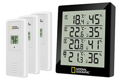National Geographic - Stazione meteorologica con Termo-igrometro a 4 Vie,... - Ilgrandebazar