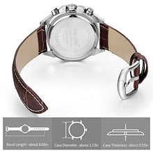 Carica l'immagine nel visualizzatore di Gallery, Orologio Cronografo da Uomo Movimento al Quarzo Moda Sportivo Watch Marrone - Ilgrandebazar