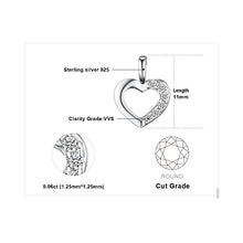 Carica l&#39;immagine nel visualizzatore di Gallery, JewelryPalace 0.06ct Cubic Zirconia Amore Cuore Ciondolo Collana Pendente... - Ilgrandebazar