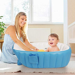 Vaschetta Bagnetto Gonfiabile per Vasca da Bagno Pioggia Pieghevole da...