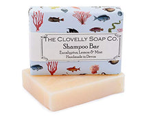 Carica l&#39;immagine nel visualizzatore di Gallery, Clovelly Soap Co. Saponetta shampoo con eucalipto, menta e limone, naturale,...