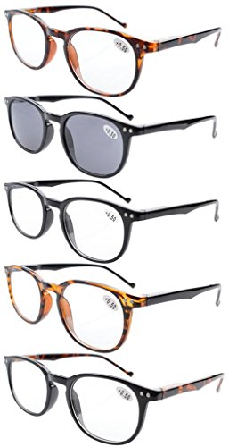 Eyekepper 5-Pack Primavera Cerniere Anni 80 Classica +1.75, 5 Paia Mix - Ilgrandebazar