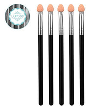 Carica l&#39;immagine nel visualizzatore di Gallery, Lurrose 5pcs ombretto spazzole doppio colore gomma spugna trucco pennelli...