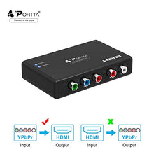 Carica l&#39;immagine nel visualizzatore di Gallery, RGB a HDMI Convertitore, Portta YPbPr Component + R L a / Converter