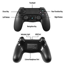 Carica l&#39;immagine nel visualizzatore di Gallery, Gamepad Wireless,CamKing Game Controller for Joystick Playstation 4 Gioco...