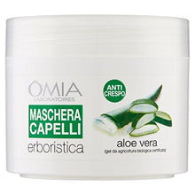 Carica l&#39;immagine nel visualizzatore di Gallery, Omia Maschera Capelli Erboristica Aloe Vera - 250 ml - Ilgrandebazar