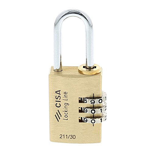 Cisa 39612 Lucchetto a combinatore, Ottone, 30 mm 30 - Ilgrandebazar