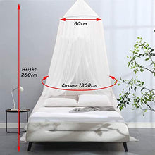 Carica l&#39;immagine nel visualizzatore di Gallery, QXMCOV Zanzariera Letto con Sospensione Installa Kit e Borsa Portatile,...