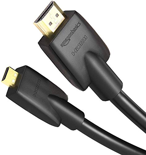 AmazonBasics - Cavo ad alta velocità micro HDMI su HDMI, standard più 0,91 m