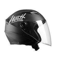 Carica l&#39;immagine nel visualizzatore di Gallery, Westt Jet · Casco Moto Nero Opaco Doppia Visiera M (57-58cm), - Ilgrandebazar