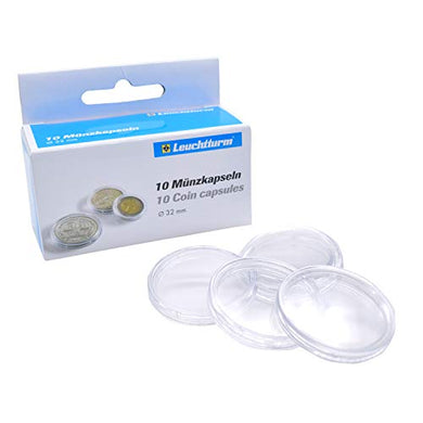 Leuchtturm 304799 coin capsules inner diameter 32 mm - Ilgrandebazar
