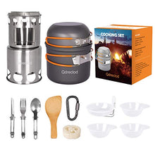 Carica l'immagine nel visualizzatore di Gallery, Set Pentole da Campeggio con Stufa Campeggio, Lega Leggera di Alluminio...
