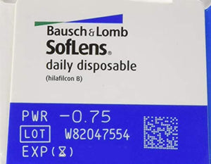 Bausch&Lomb Soflens Daily disposable 30 lenti a contatto giornaliere (-0.75) - Ilgrandebazar