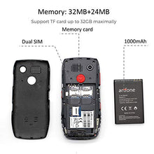 Carica l&#39;immagine nel visualizzatore di Gallery, Telefono GSM per persone anziane, ARTFONE C1 Senior, telefono dual C1, Nero - Ilgrandebazar