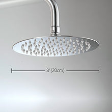 Carica l&#39;immagine nel visualizzatore di Gallery, KUNGYO 304 Acciaio Inox Ultra Sottile Soffione Doccia Docce fisse YX-8YC