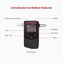 Carica l&#39;immagine nel visualizzatore di Gallery, Oasser Etilometro Portatile Certificato Alcool Tester Digitale Schermo LCD... - Ilgrandebazar