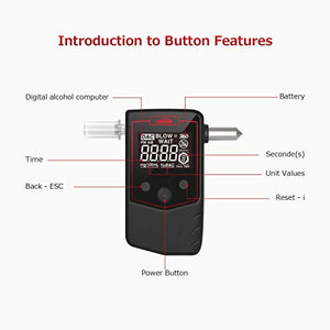 Oasser Etilometro Portatile Certificato Alcool Tester Digitale Schermo LCD... - Ilgrandebazar