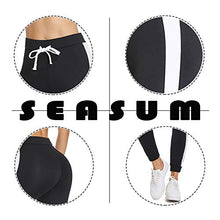 Carica l'immagine nel visualizzatore di Gallery, SEASUM pantaloni sportivi da donna jogging fitness moda lunghi M, Nero #2 - Ilgrandebazar