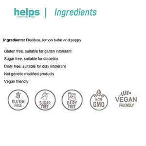 HELPS INFUSI - Infuso rilassante con Roooibos, Melissa, Tila e fiori...