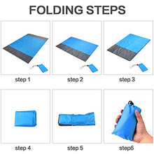 Carica l&#39;immagine nel visualizzatore di Gallery, Coperta da Spiaggia, laxikoo Picnic Anti Sabbia 210x200 Portatile...