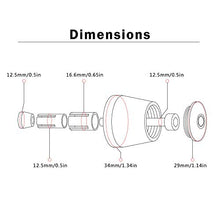 Carica l'immagine nel visualizzatore di Gallery, 7/8" 22MM Moto Bar Finisce Grip CNC Mano Tappi Manubrio End 2 pz Per HBE-Nero