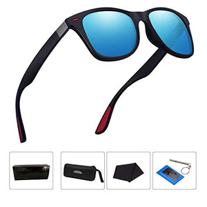 Perfectmiaoxuan Occhiali da Sole polarizzati Uomo Donna Blue Color