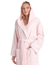 Carica l&#39;immagine nel visualizzatore di Gallery, Astra Accappatoio in Spugna con Cappuccio, per Uomo e Donna, L-XL, Rosa - Ilgrandebazar