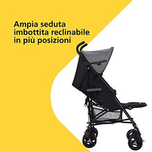 Carica l&#39;immagine nel visualizzatore di Gallery, Safety 1St Rainbow Passeggino Leggero e Reclinabile, Pieghevole Black Chic
