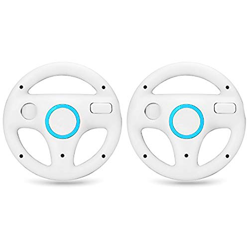 MPTECK @ 2x Volanti Volante Da Corsa del controller Per Nintendo Wii Remote...