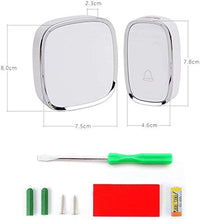 Carica l'immagine nel visualizzatore di Gallery, Campanello Senza Fili Impermeabile, Wireless Doorbell Con Raggio 1-2 Bianco