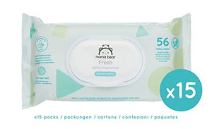 Marchio Amazon - Mama Bear Fresh Salviette 15 Confezioni (840 Salviette) - Ilgrandebazar