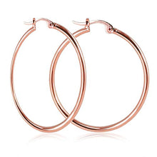 Carica l&#39;immagine nel visualizzatore di Gallery, Nikita by Niki® Orecchini da donna a cerchio placcati in oro rosa 18 K - Ilgrandebazar