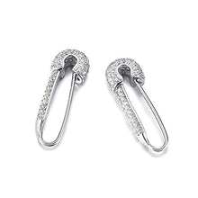 Carica l&#39;immagine nel visualizzatore di Gallery, SMCTCRED CZ Orecchini a Cerchio in Argento Sterling con cartilagine di... - Ilgrandebazar