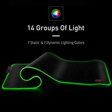 Carica l'immagine nel visualizzatore di Gallery, havit Tappetino Mouse Gaming XXL RGB Mousepad 800 * 300 * XXL(800x300x4mm)