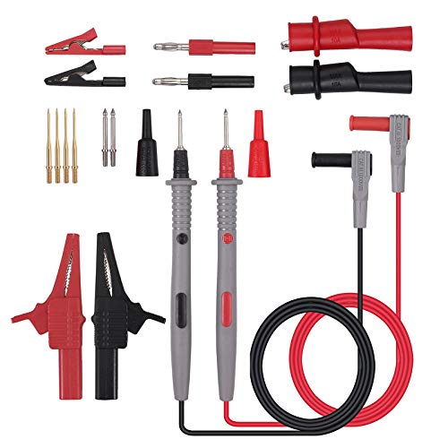 LiNKFOR Kit 16pz Puntali Clip Alligatore Apertura Massima 30mm 10A Test - Ilgrandebazar