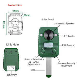 AngLink Repellente per Gatti ad Ultrasuoni dissuasore a 2020 A008 - Ilgrandebazar