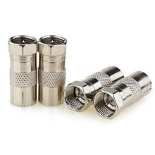 Carica l'immagine nel visualizzatore di Gallery, JEEUE 4PCS Presa femmina RF a tipo F Convertitore adattatore TV f - F m -4P
