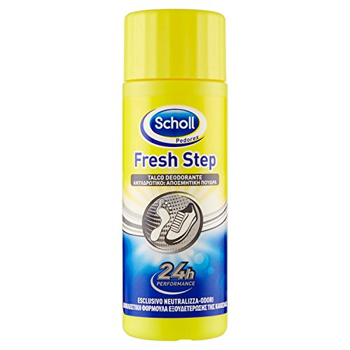 Scholl Talco Deodorante per Scarpe e Piedi, 24 h Azione Antiodori, 75 g - Ilgrandebazar